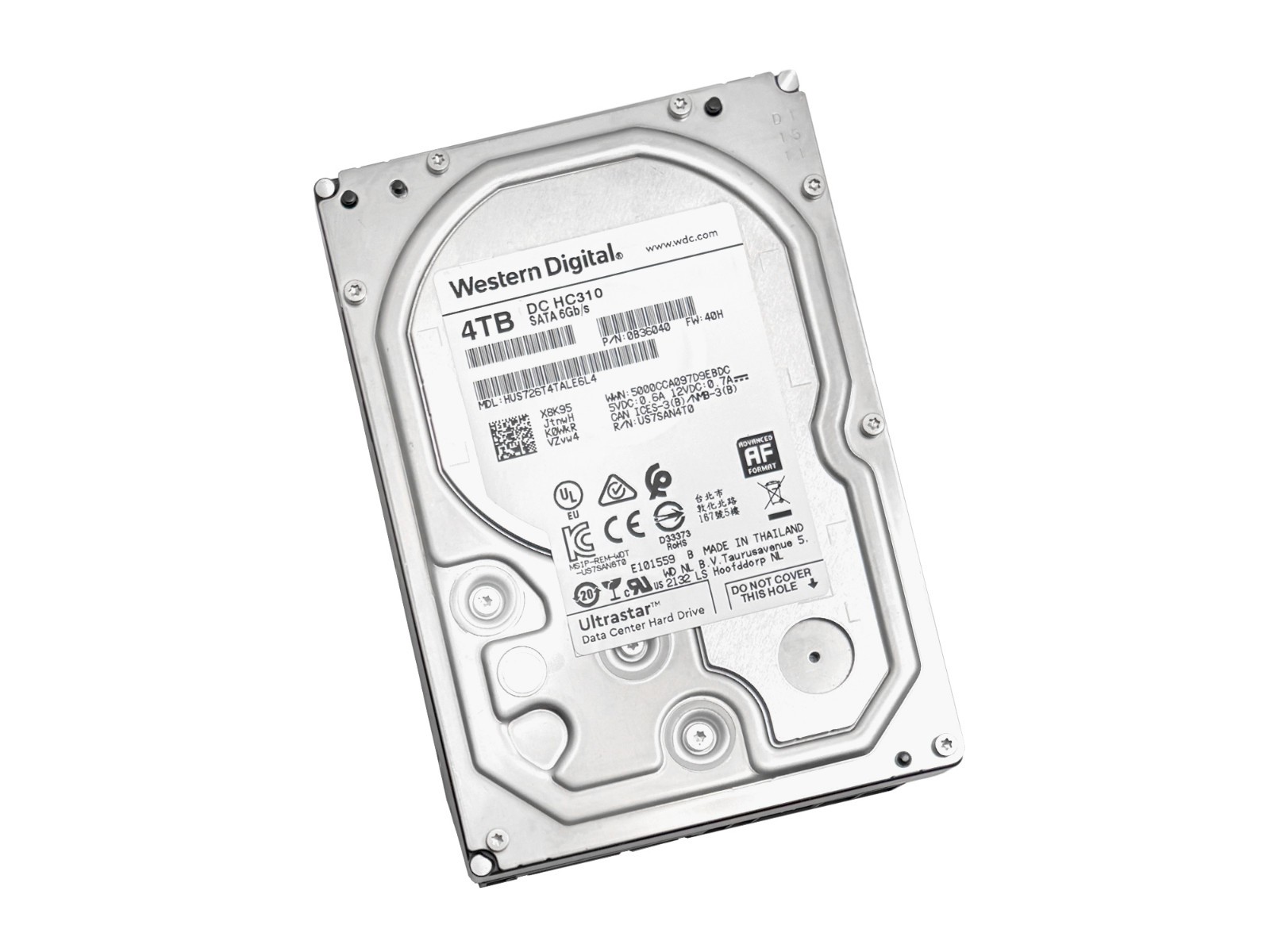 WD Ultrastar 4TB 7200RPM SATA 6Gb/s 3.5in Enterprise Hard Drive -HUS726T4TALE6L4