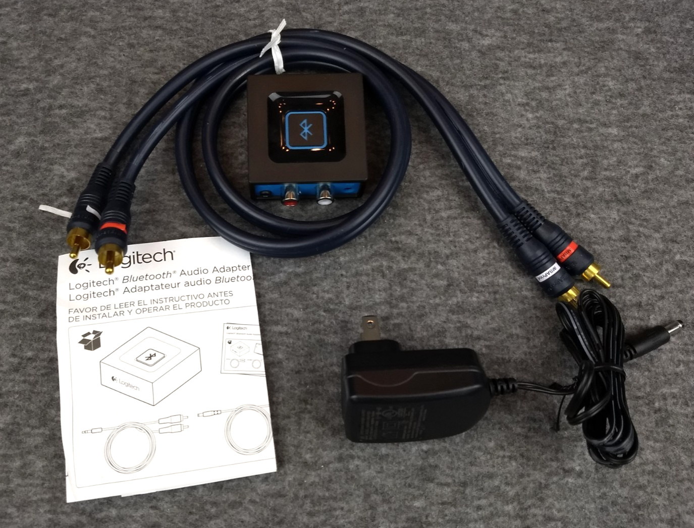 Logitech Bluetooth Audio Adapter Receiver S00144 Cables, Power Supply & Leaflet