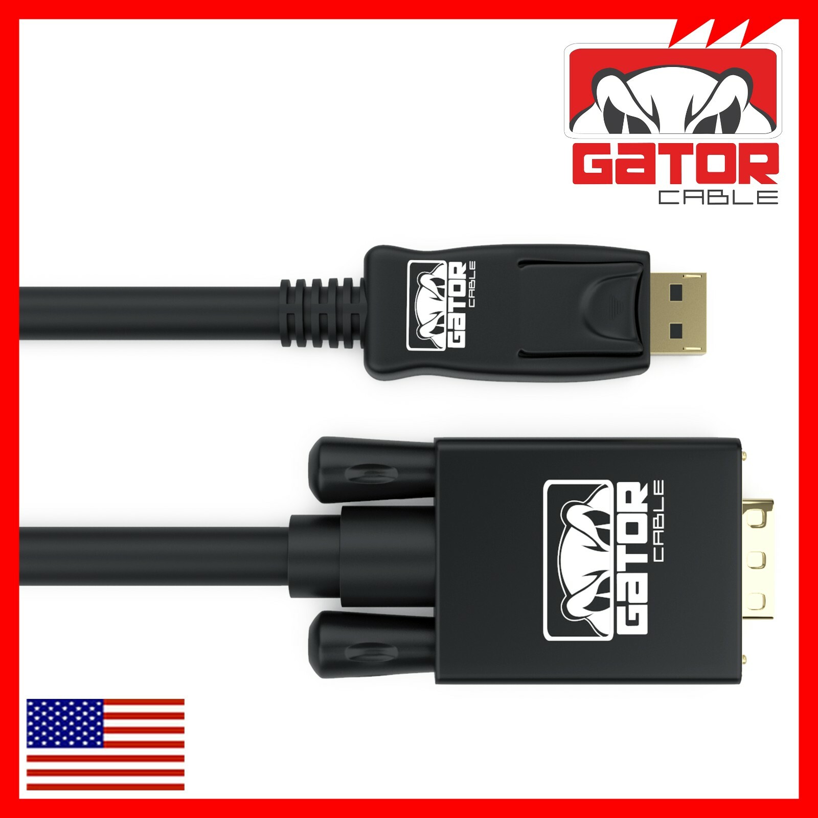Display Port to VGA Cable Adapter Converter Video HDTV PC Monitor Desktop Laptop