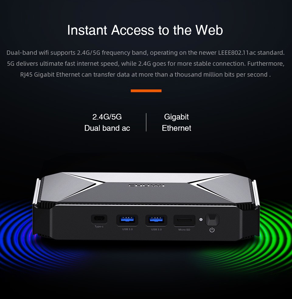 Windows 11 Home Mini PC Intel N100 Quad Core 2.7GHz 8GB RAM DDR5 256GB SSD