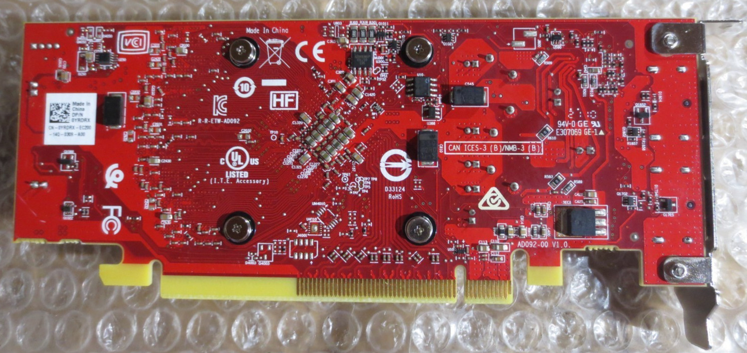 Dell AMD Radeon RX 550 2GB GDDR5 PCIe Low Profile Graphics Card 0YRDRX