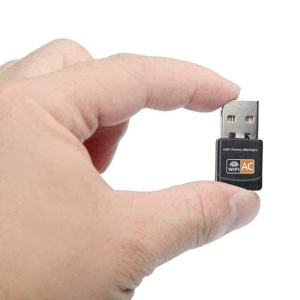 Wireless Lan USB PC WiFi Adapter Network 802.11AC 600Mbps Dual Band 2.4G / 5G #M