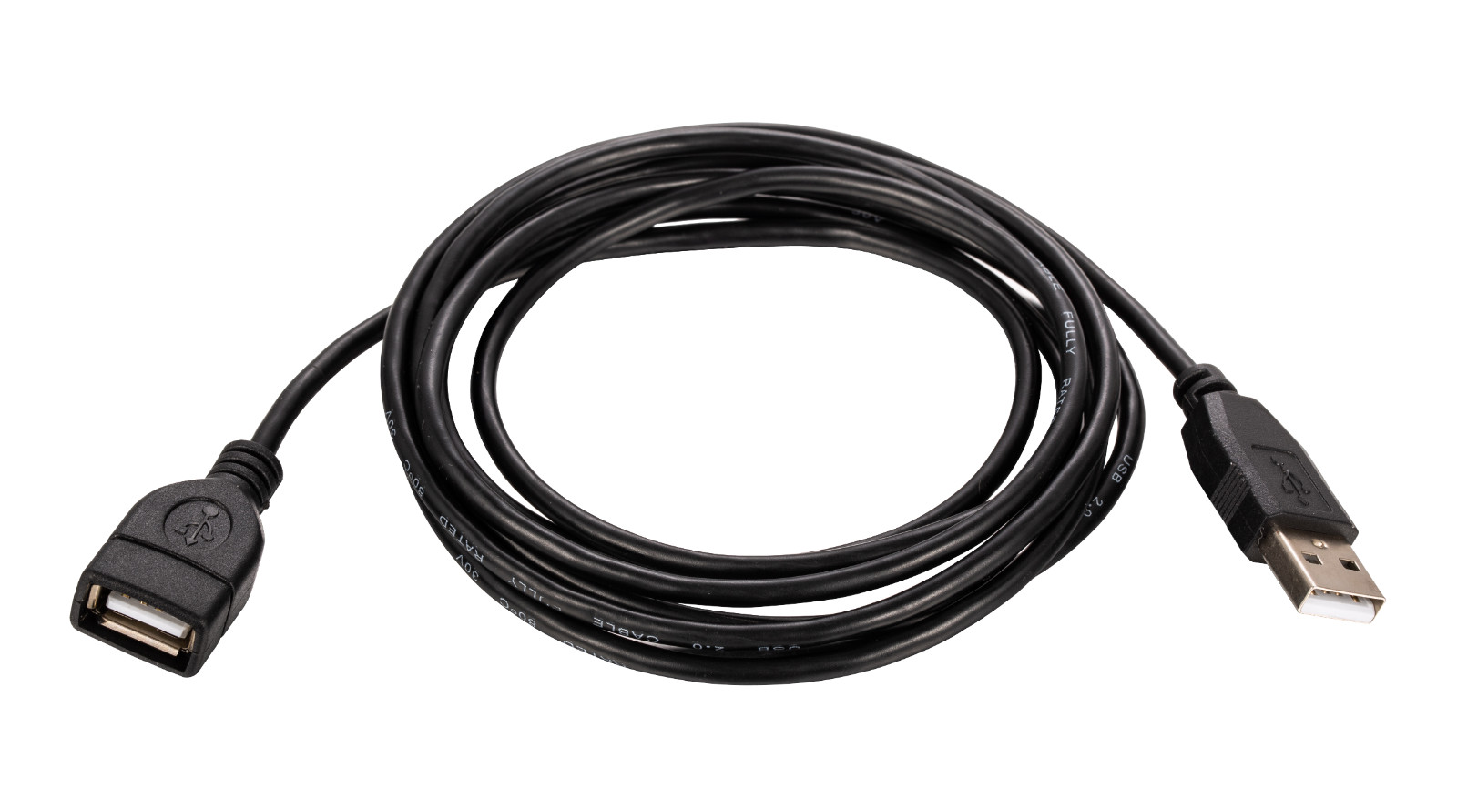 USB 2.0 Extension Cable Black AM to AF Super Speed EXT Cord 3-15ft Multi-Pk LOT