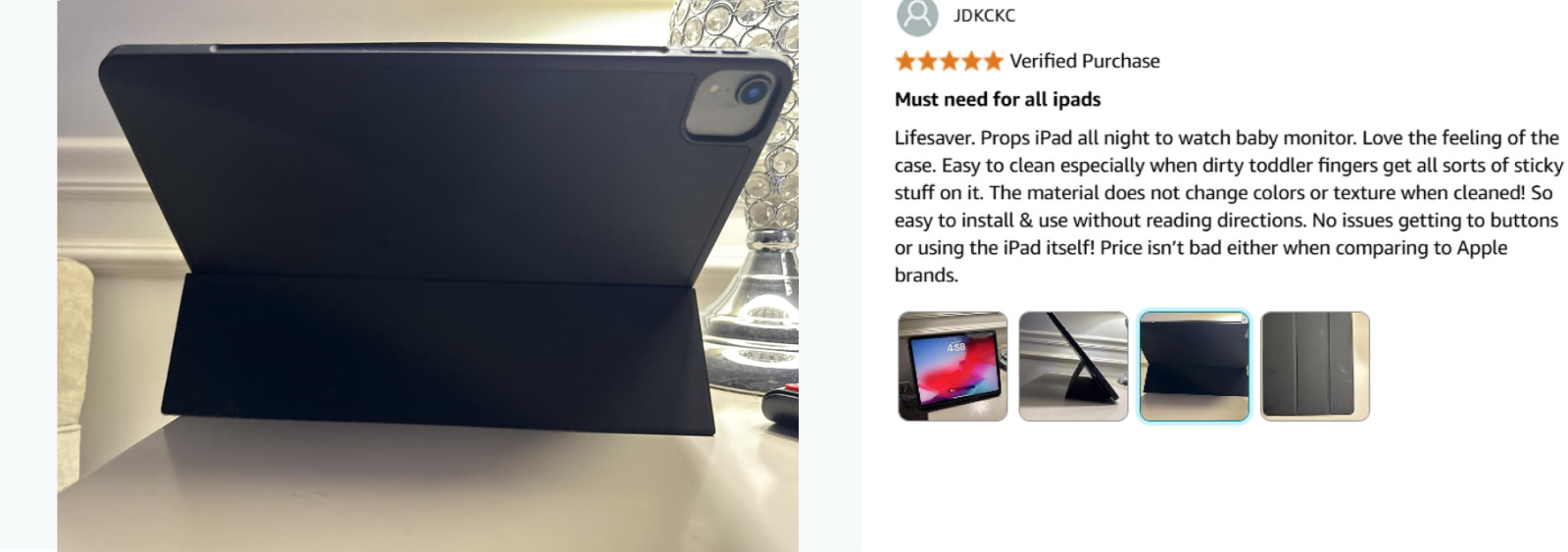 iPad Pro 12.9 Inch Case 2022/2021/2020 (6th/5th/4th Gen) with Pencil Holder