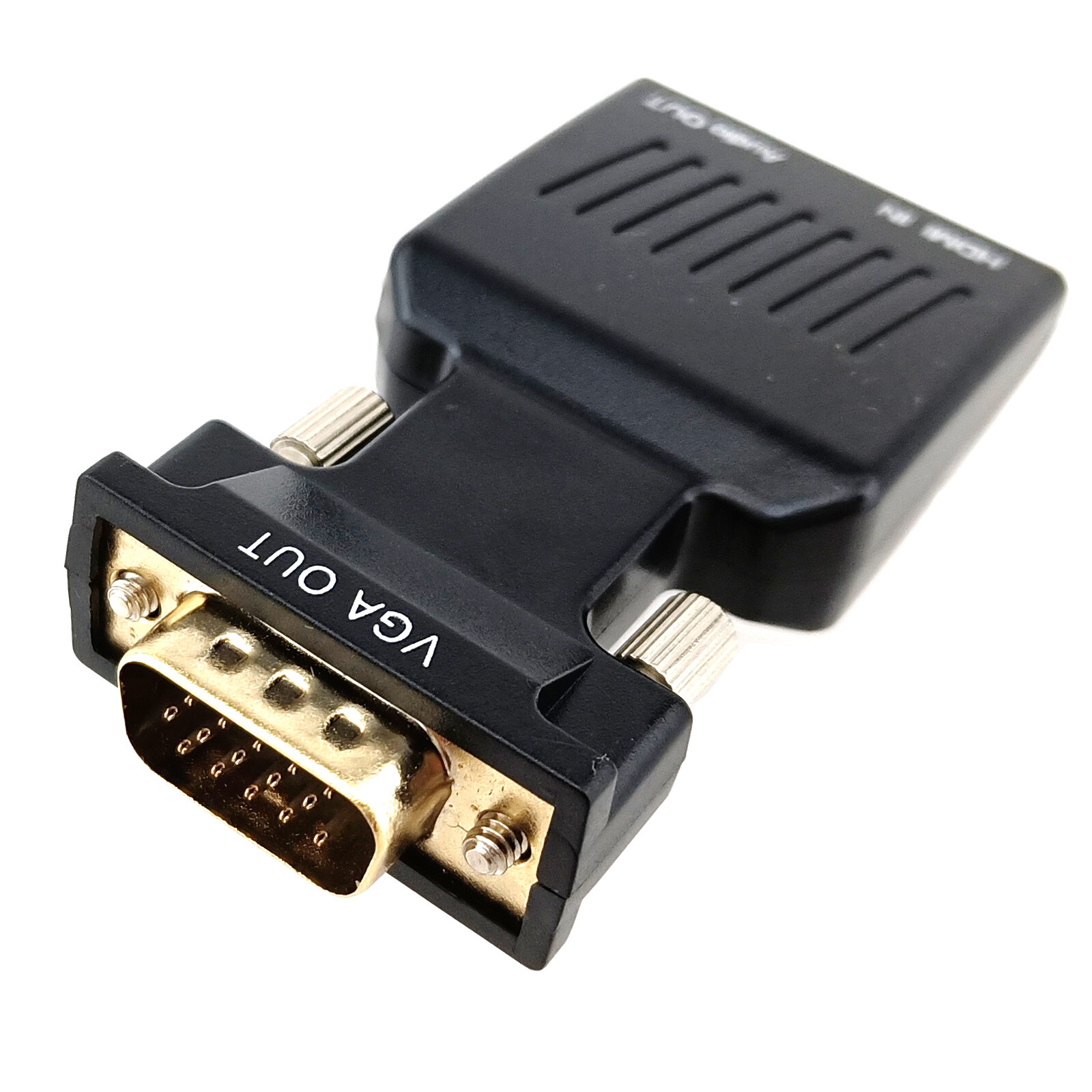 HDMI to VGA Output Converter 15pin Male 1080P Monitor Video 3.5mm Audio Adapter