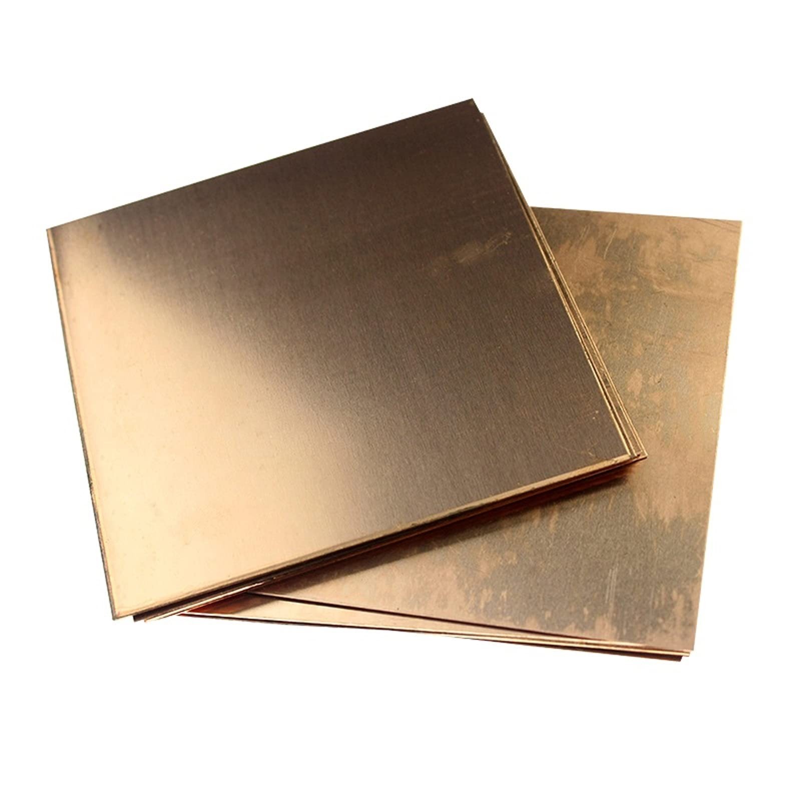Copper Plate Sheet T 2mm x W 100mm x L 100mm, 1Pcs C110 99.9% T2 Pure Metal C…