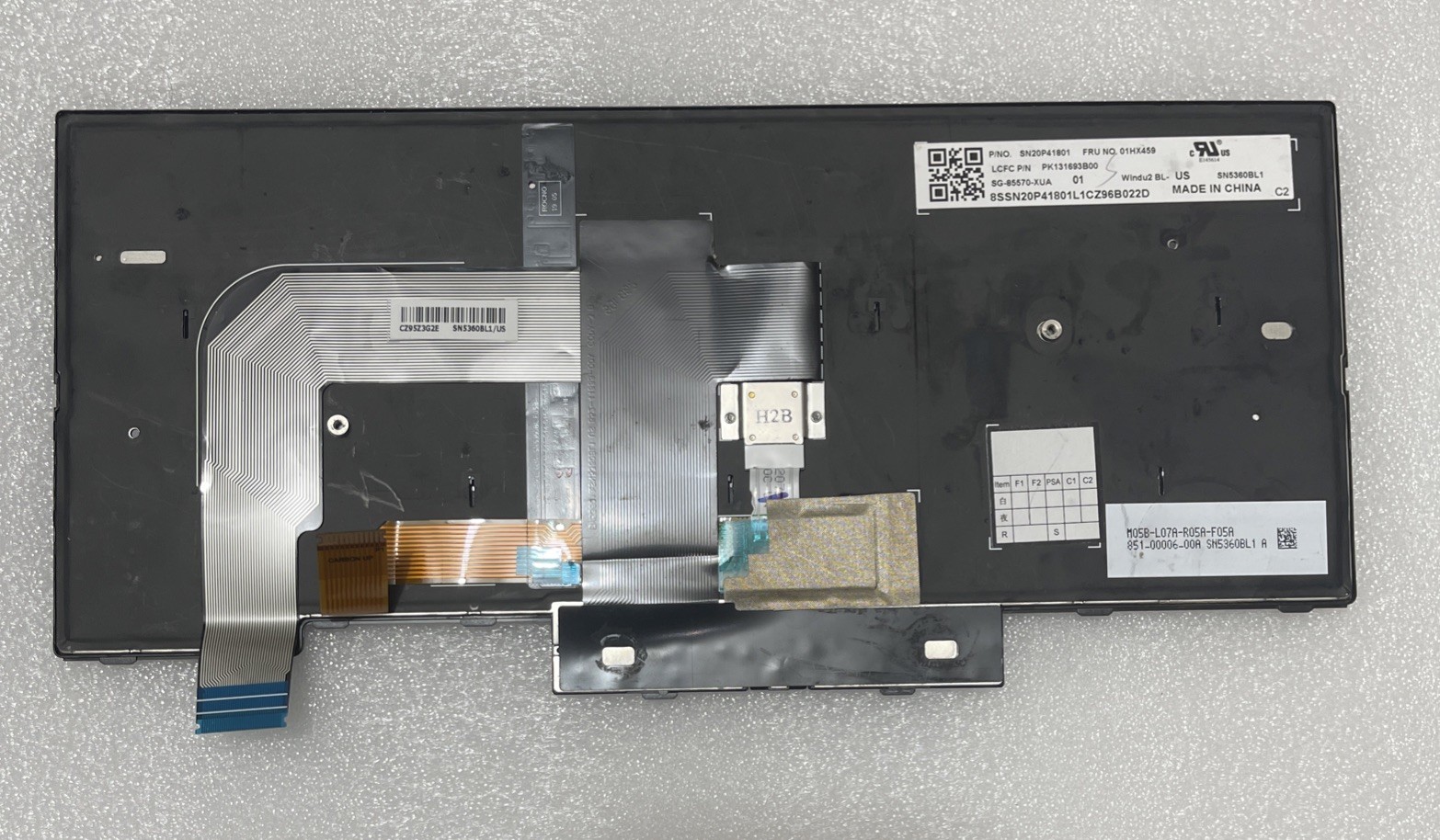 Keyboard For Lenovo Thinkpad T470 T480 A475 A485 01AX487 01HX499 01HX459 Ag LK5