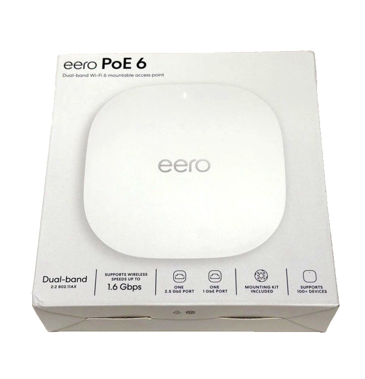 Eero PoE 6 Dual-Band Wi-Fi 6 Mountable access point T010001 New Sealed