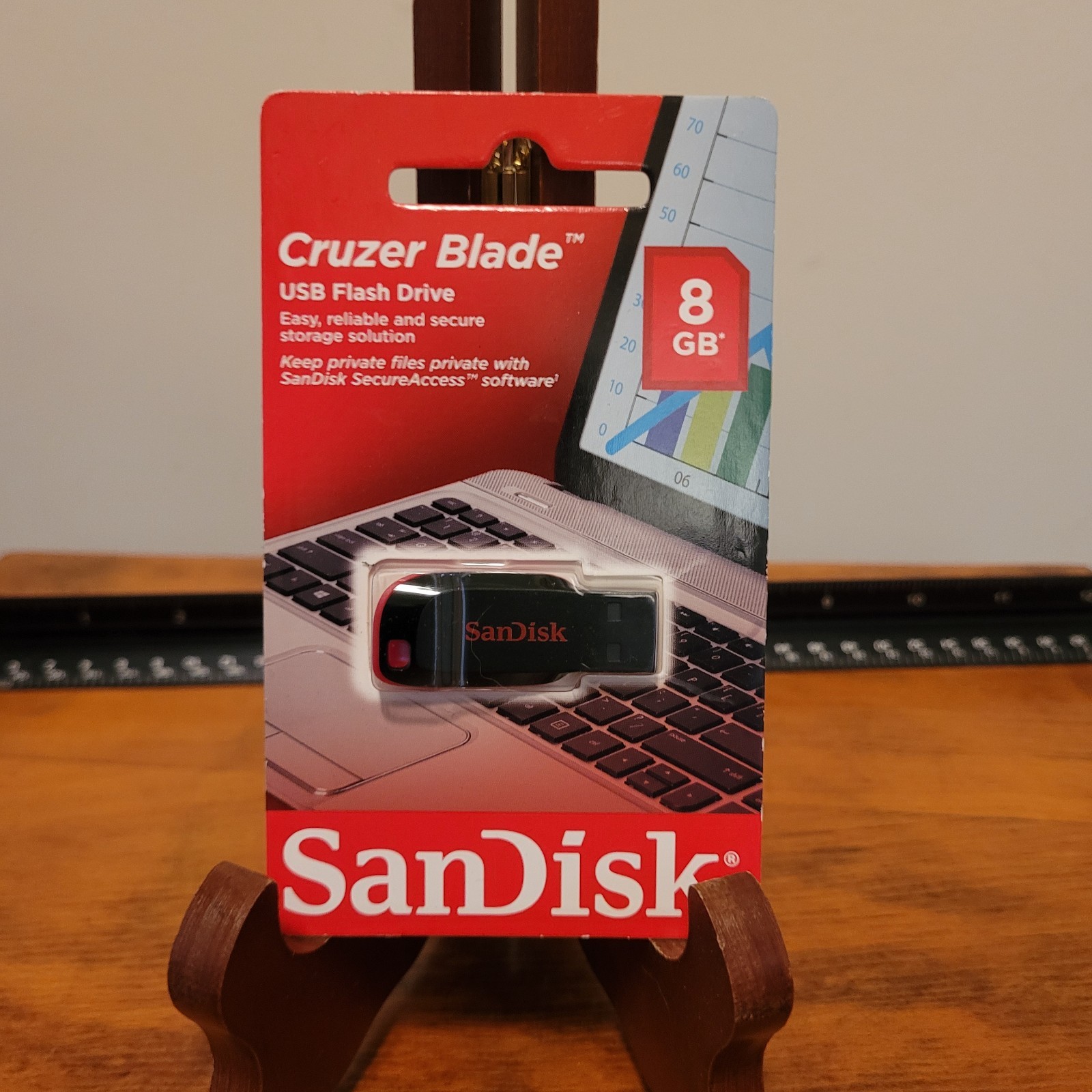 SanDisk SDCZ50-008G-B35 Cruzer Blade 8GB USB Flash Drive New Sealed on Card