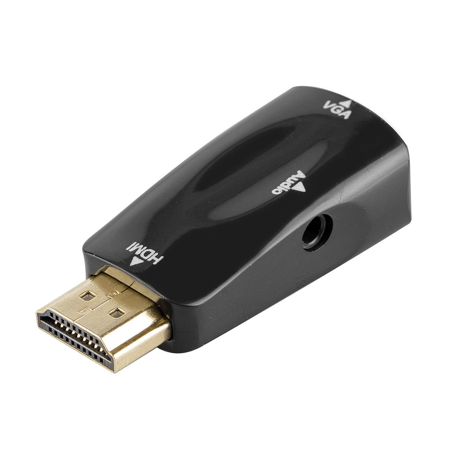 HDMI to VGA Converter 1080P Video 3.5mm Audio Output Display Port Adapter Plug
