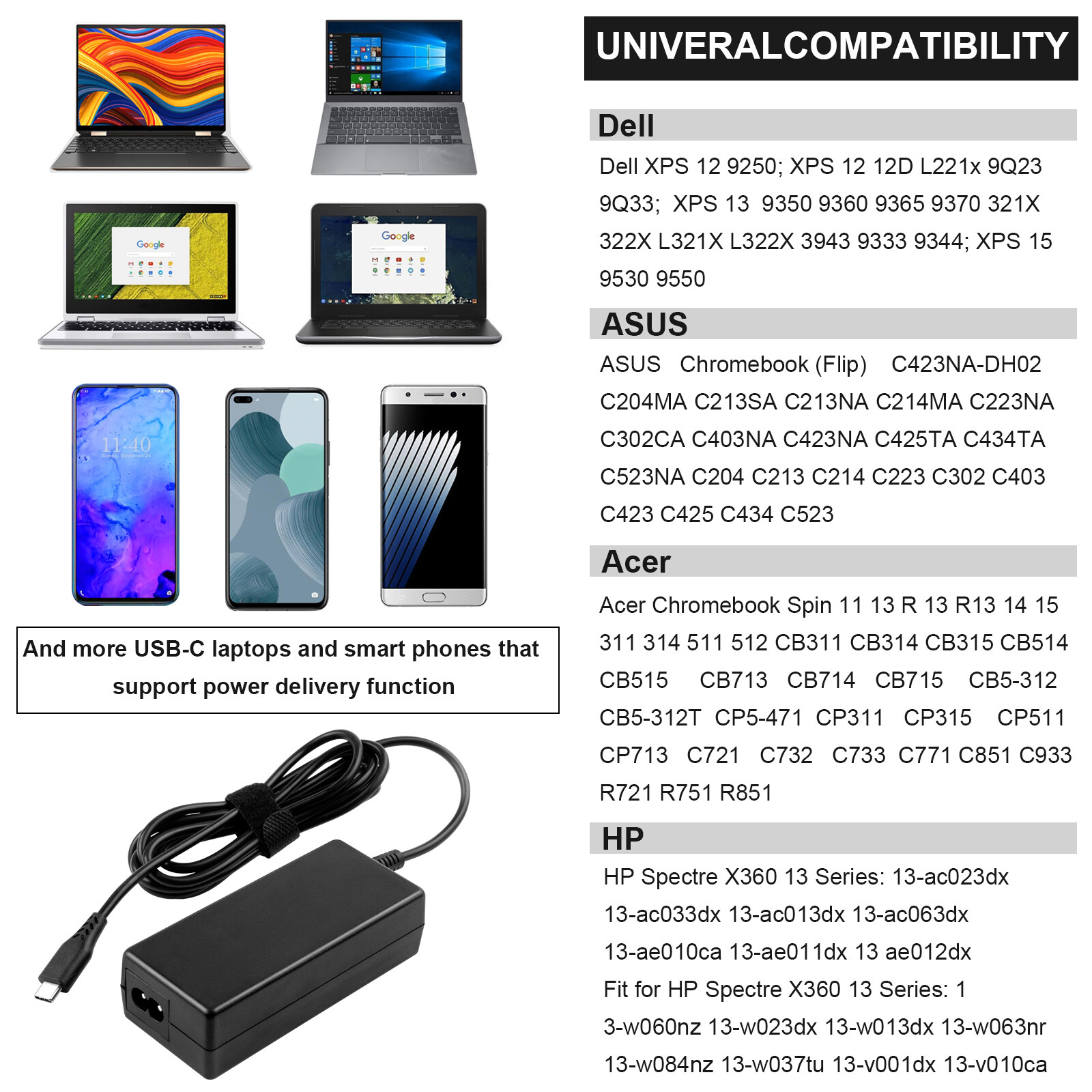 AC Adapter Charger For Lenovo ThinkPad T14 Gen 1 20UD Gen 2 20W0 20XK Power Cord