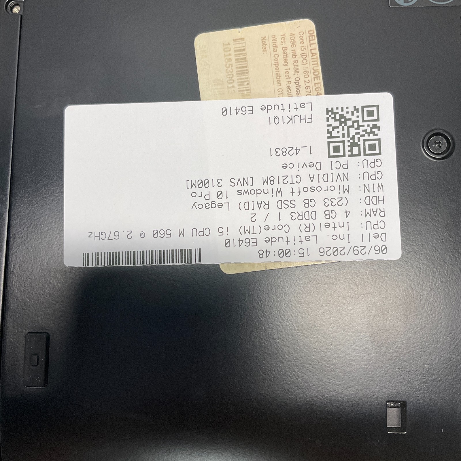 Dell Latitude E6410 Laptop Intel Core i5 M 560 2.67GHz 4GB RAM 250GB SSD NO BAT