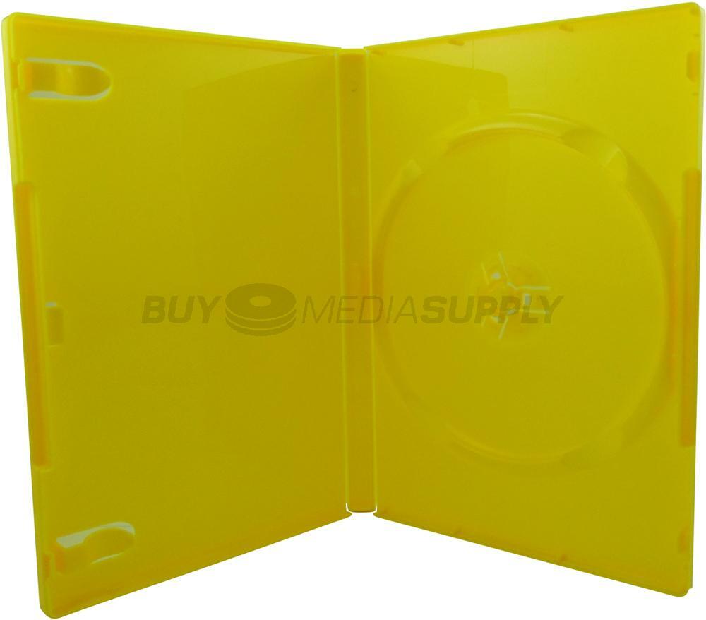 14mm Standard Yellow 1 Disc DVD Case Lot