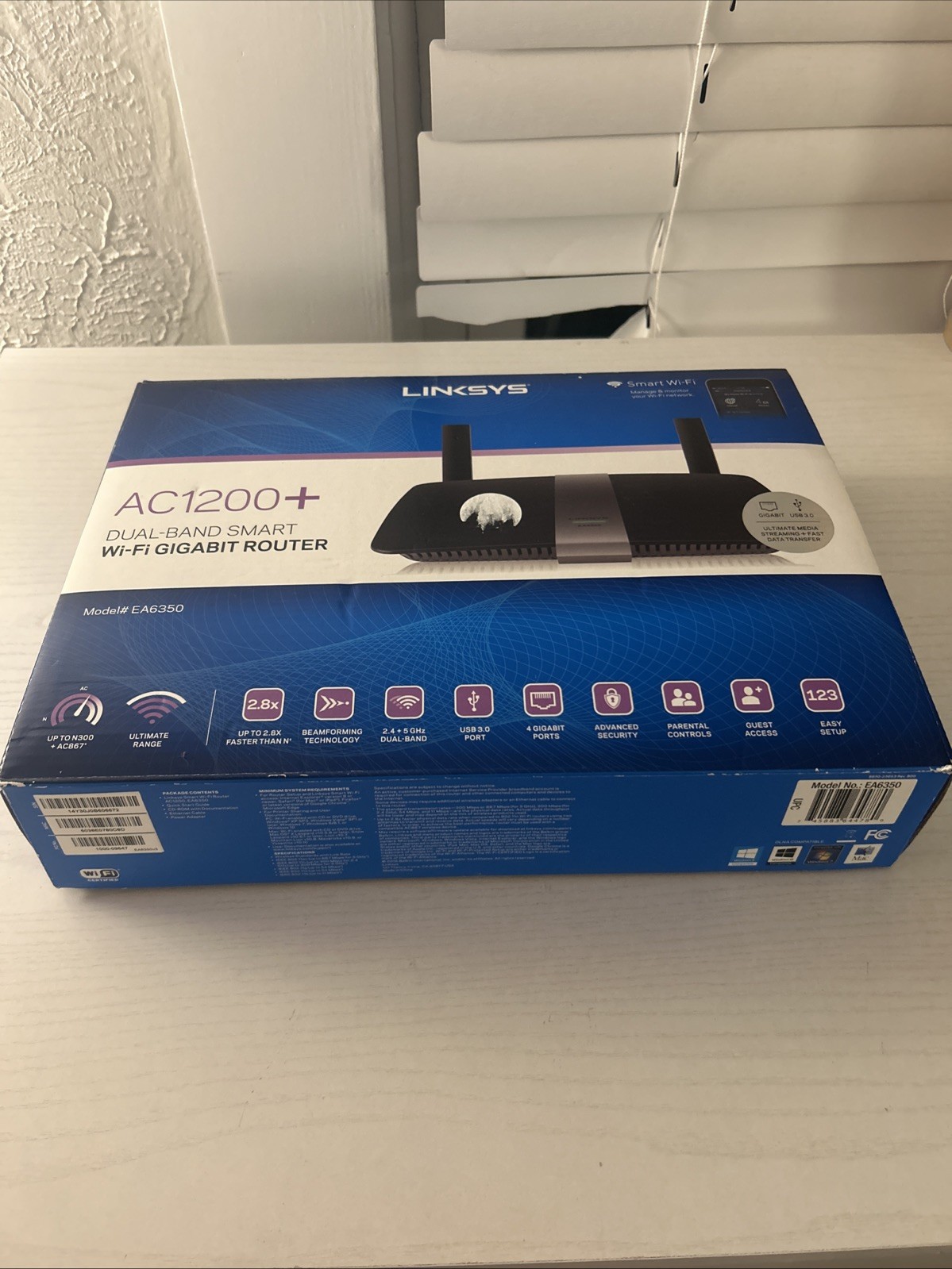 Linksys EA6350 867 Mbps 4 Port 300 Mbps Wireless Router