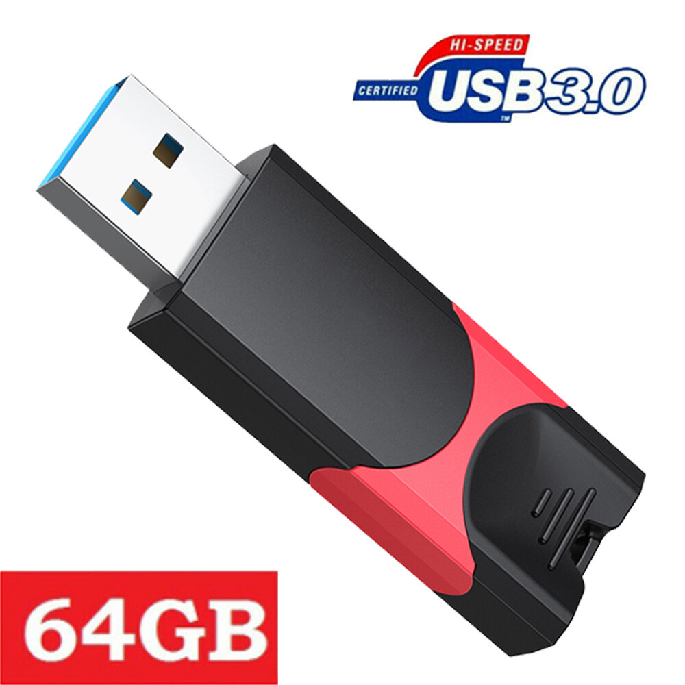 64GB USB 3.0 Flash Drive USB Memory Stick High Speed Retractable USB Thumb Drive