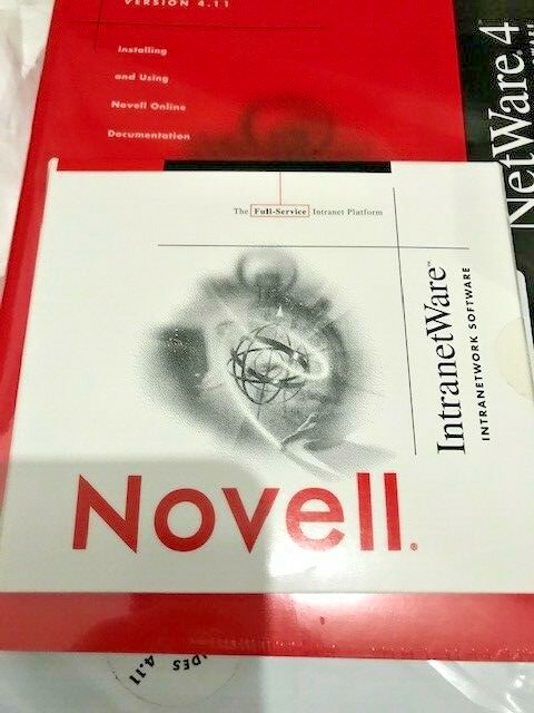 ULTRA RARE SEALED NOVELL NETWARE 4.11 WITH ALL BOOKS AND CD – NONE ON EBAY RM4