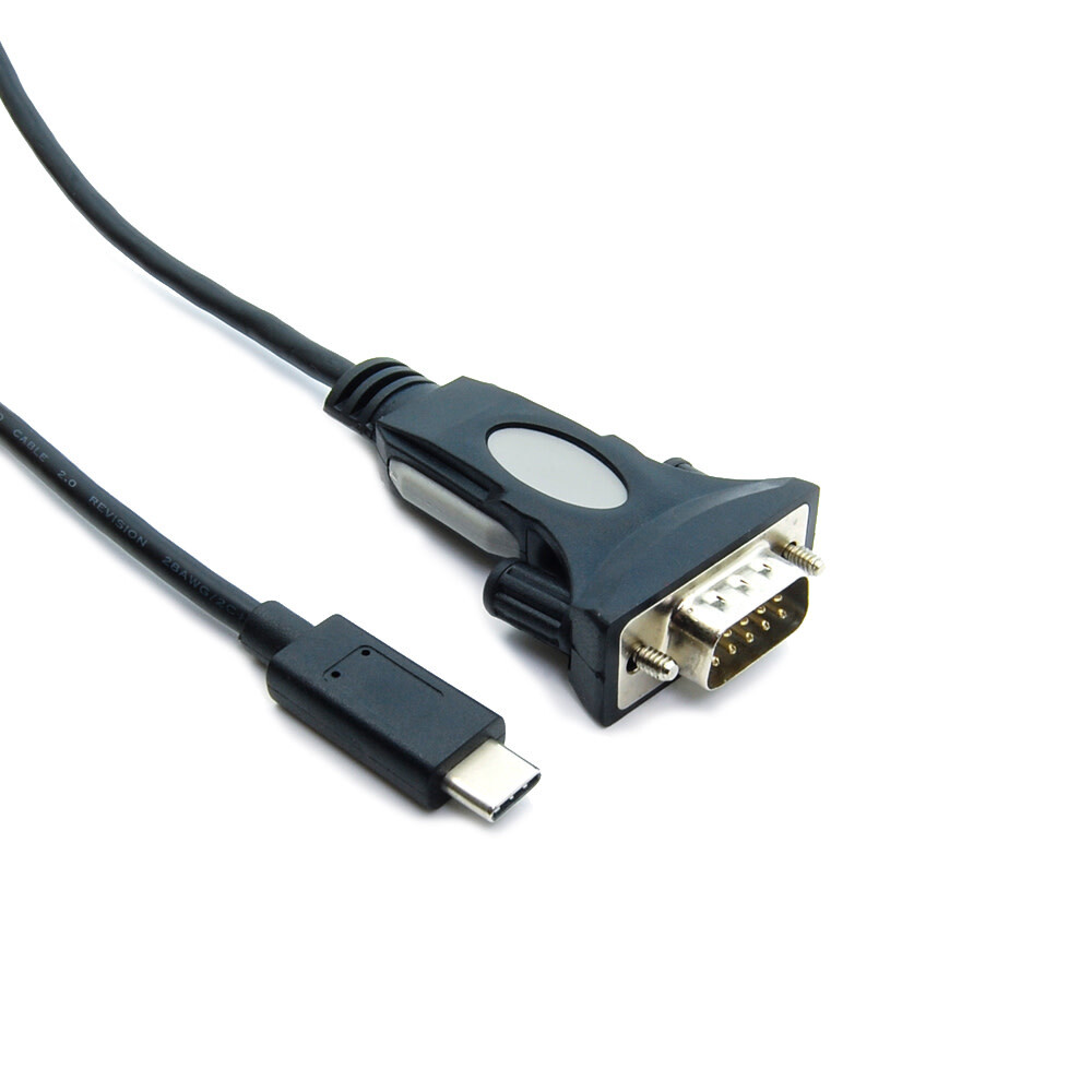 3ft USB 3.0 & USB-C to RS232 Serial Cable Adapter DB9 Male/Female FTDI Chipset