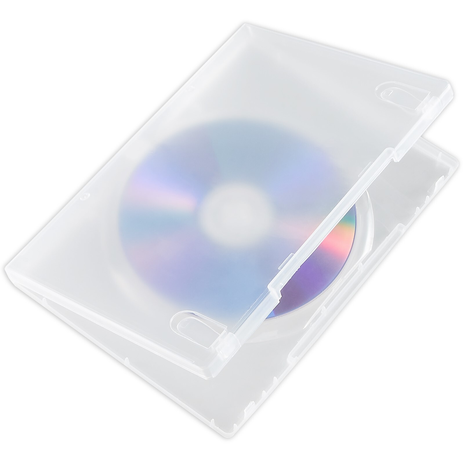 6 pcs 14mm Single Clear Standard CD DVD Bluray Disc Cases