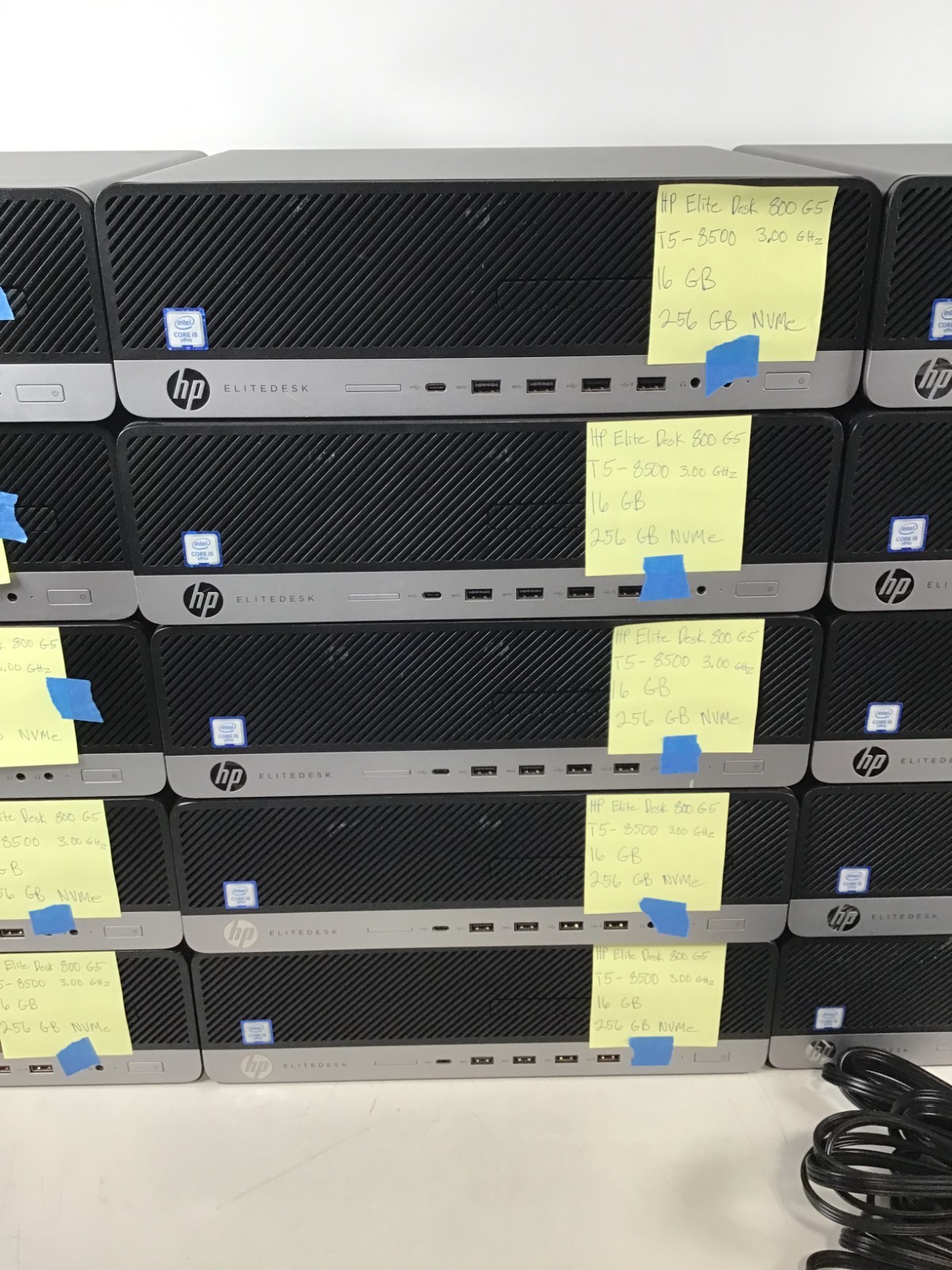 HP EliteDesk 800 G5 SFF i5-8500 3.00GHz CPU 256GB NVME 16GB RAM No OS w/ Power ~