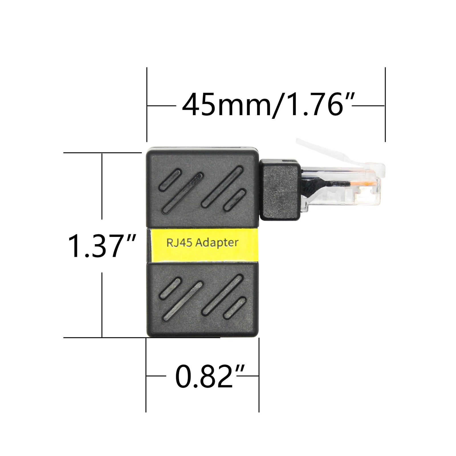 Aurorapath Cat6 Ethernet Adapter Rotatable Rj45 Male To Female Gigabit 1000Mbps