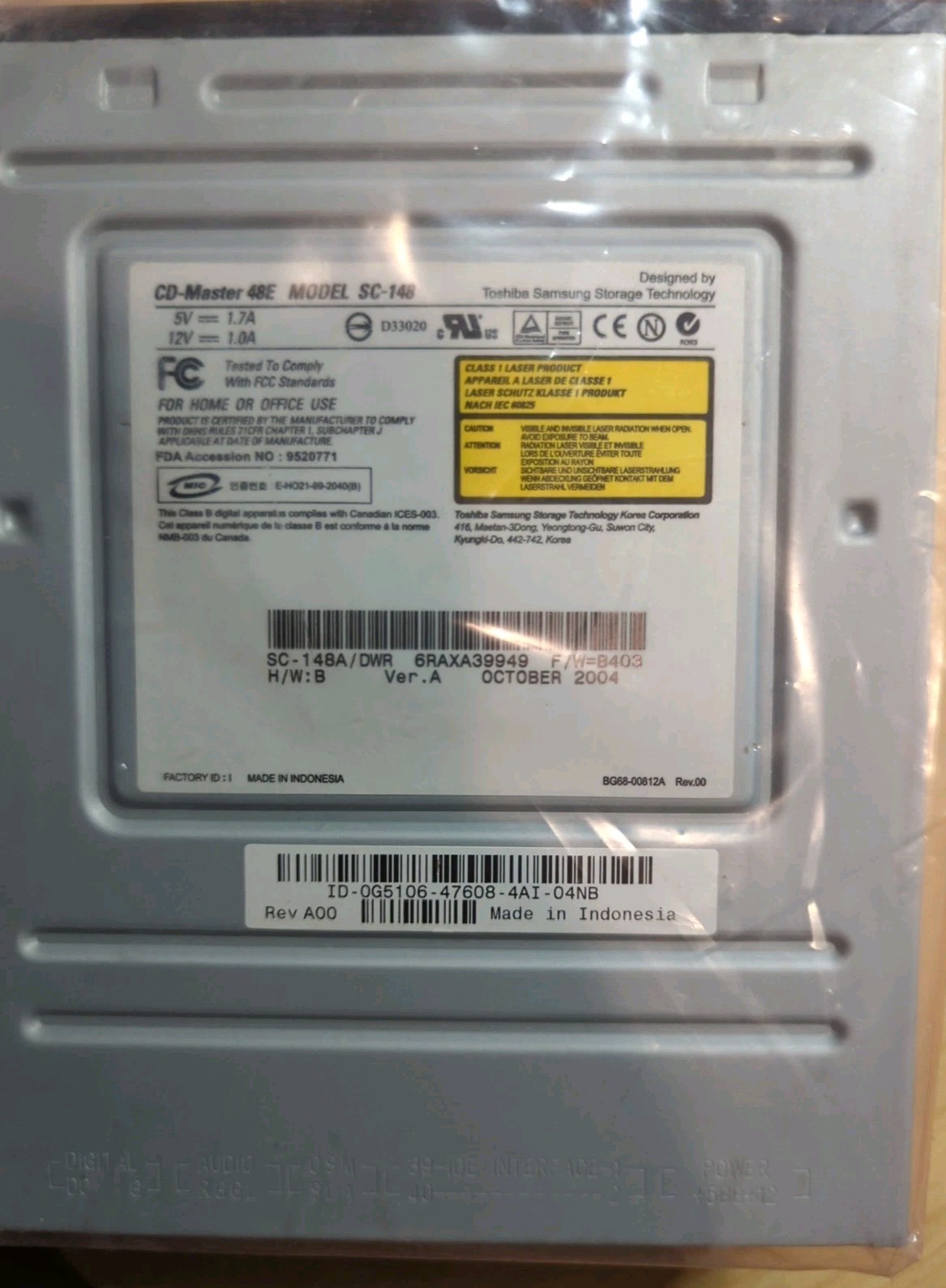 LITE-ON 16x Internal DVD+/-R / +/-RW Rewriter Double/Dual Layer New Open Box