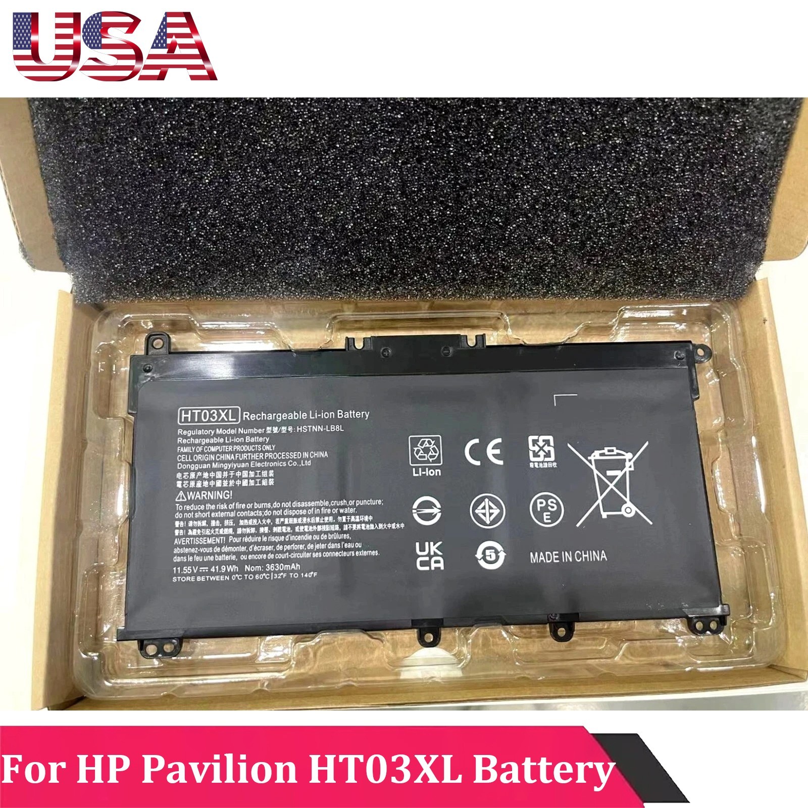 ✅HT03XL Battery for HP Pavilion L11421-2C2 L11119-855 15-CS 15-DA 41.9Wh New