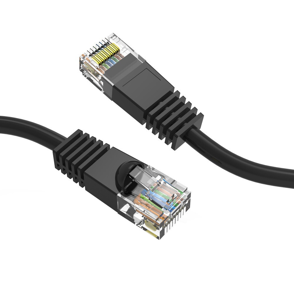 Lot of 10 – 6 INCH Cat5E Ethernet Patch Cord 9 Colors 24AWG Copper Cable