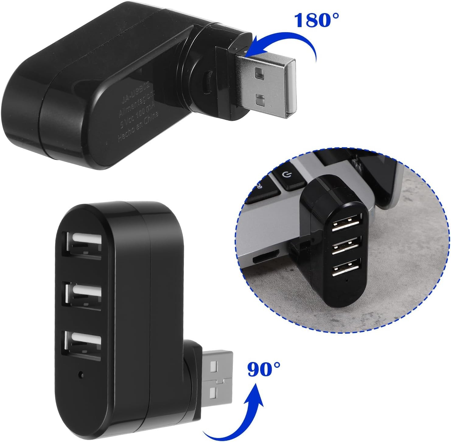 3 Port High Speed USB 3.0 Multi HUB Splitter Expansion Desktop PC Laptop lot