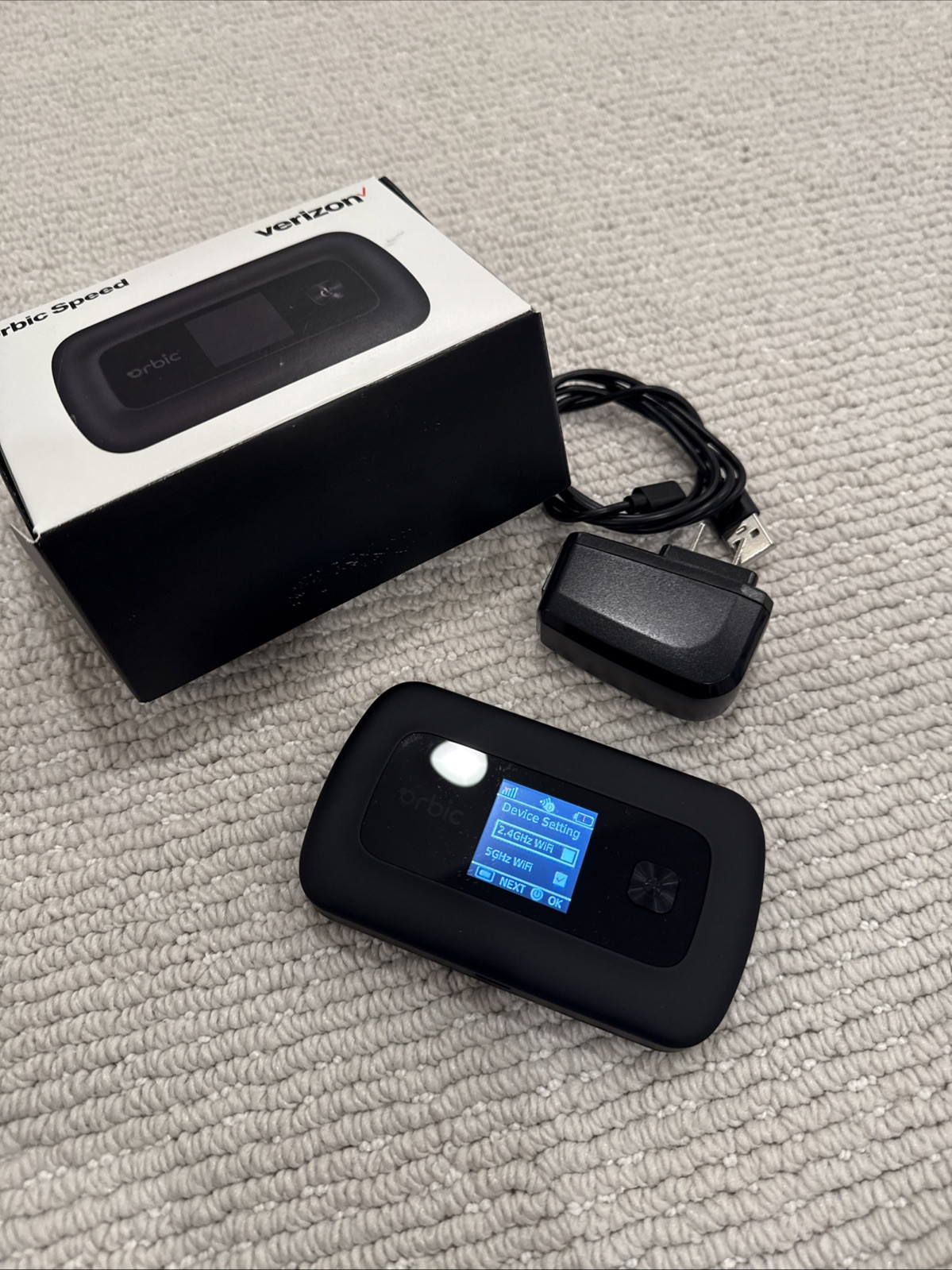 Verizon Orbic Speed 4G LTE Mobile Hotspot – Nice Condition ORB400LBVZRT, RC400L