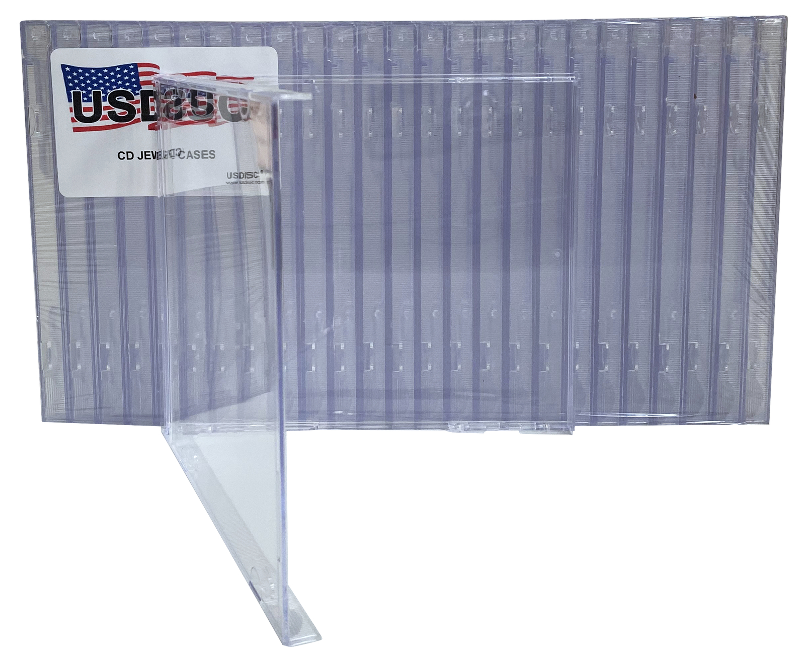 400 USDISC CD Jewel Cases Standard 10.4mm No Tray, Single 1 Disc (Clear) Lot