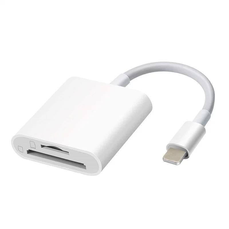 TF/SD Card Adapter Camera Reader for iPad iPhone6 7 8 Plus 13 14 17 Pro X Xs LOT