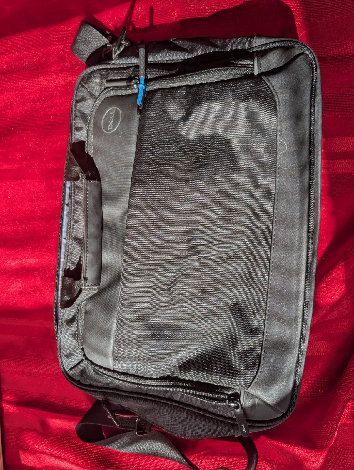 Dell Laptop Bag 17″x 13″ Blk/Gry/Blu Computer Carrying Case w/ Shoulder Strap