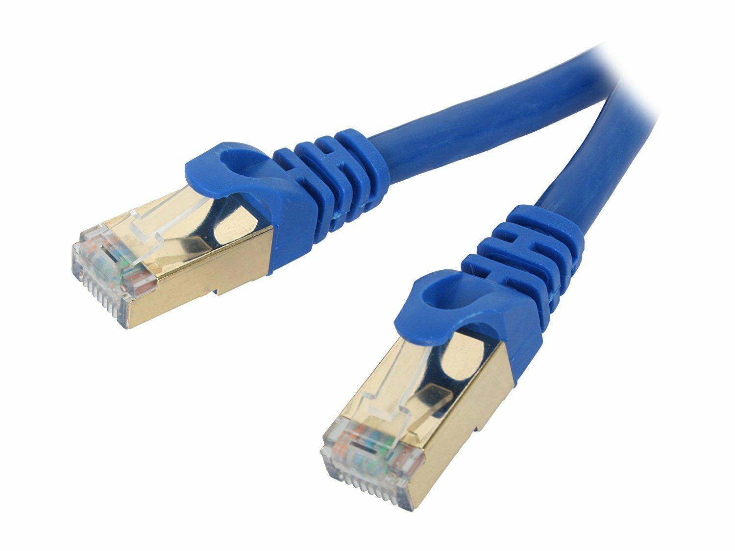 Cat7 Ethernet Patch Blue Cable 1.5 3 6 10 20 25 30 50 75 100 200 Lot U/FTP LAN
