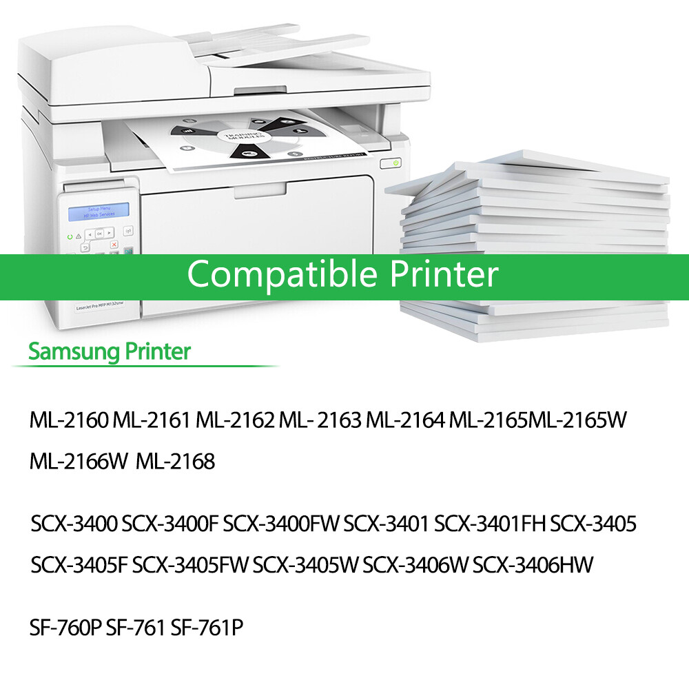 2× MLT-D101S 101L Toner Cartridge Fit for Samsung ML-2160 ML-2161 2162 SCX-3406W