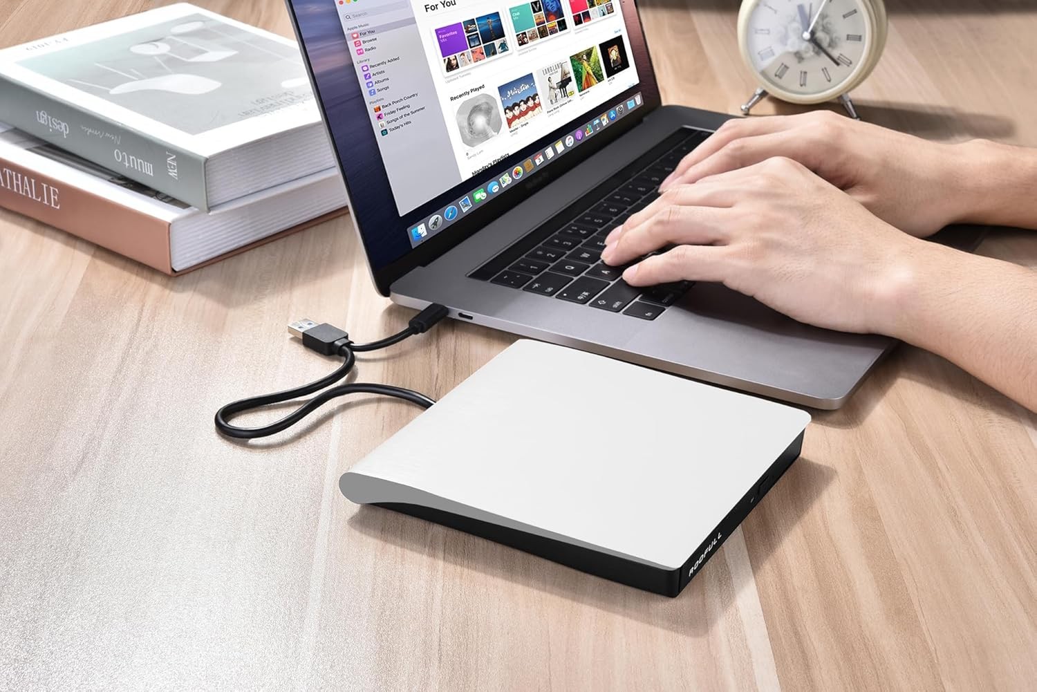 Slim External CD DVD Drive USB 3.0 Disc Player Burner Writer For Laptop PC Mac