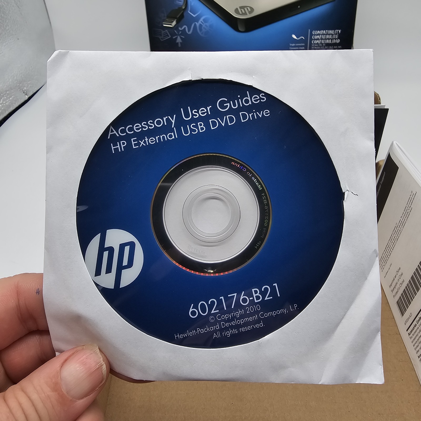 HP HSTNN-ID06 External Optical Disk Drive SuperMulti 8x DVD+R/RW DL Dual Layer