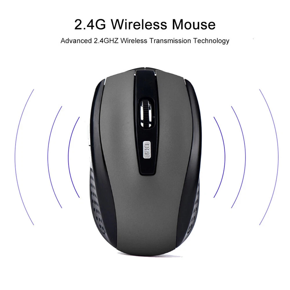 2.4GHz Wireless Optical Mouse Mice & USB Receiver For PC Laptop Computer DPI USA