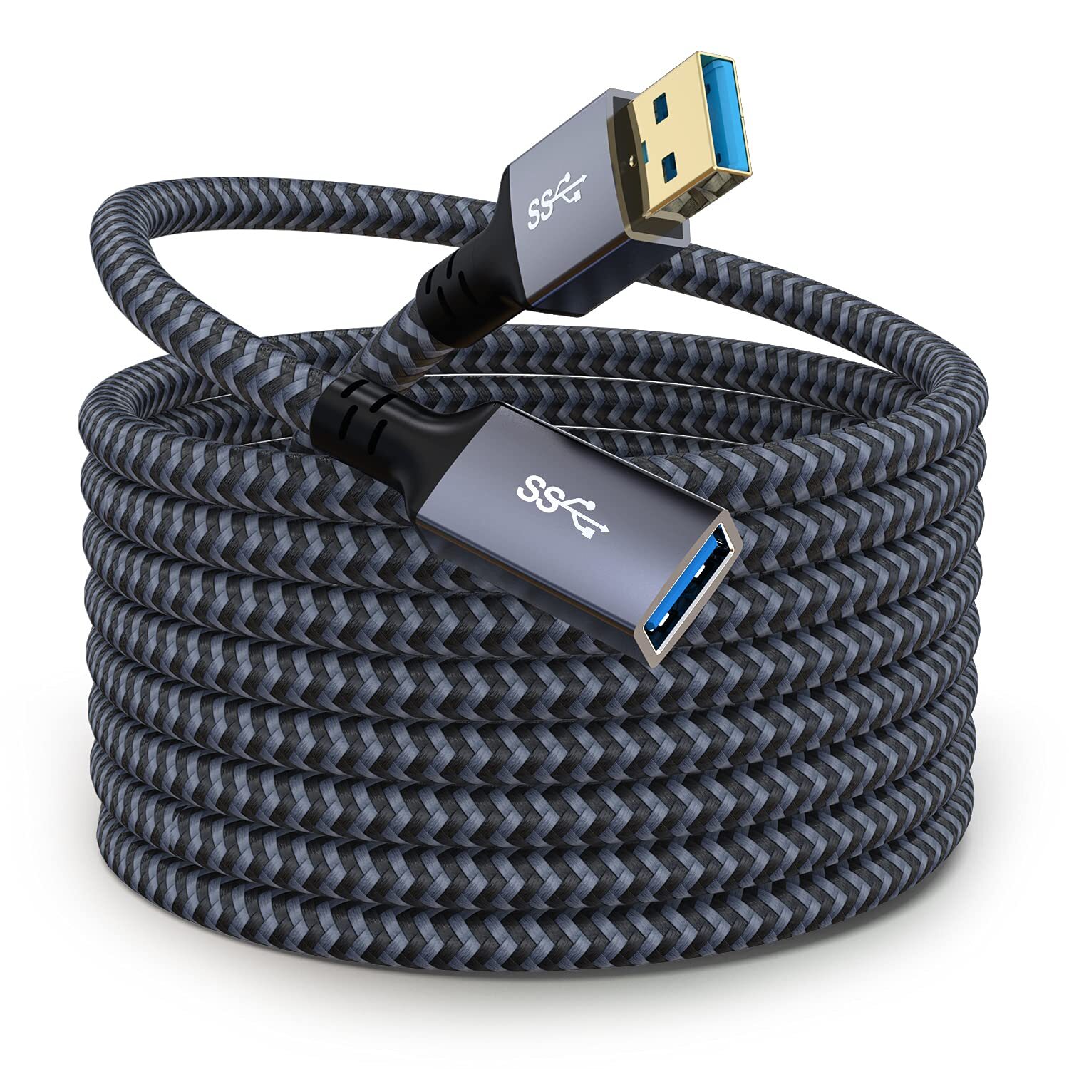 USB Extension Cable 20 ft Long USB Extension Cable USB Extender Nylon Braided…