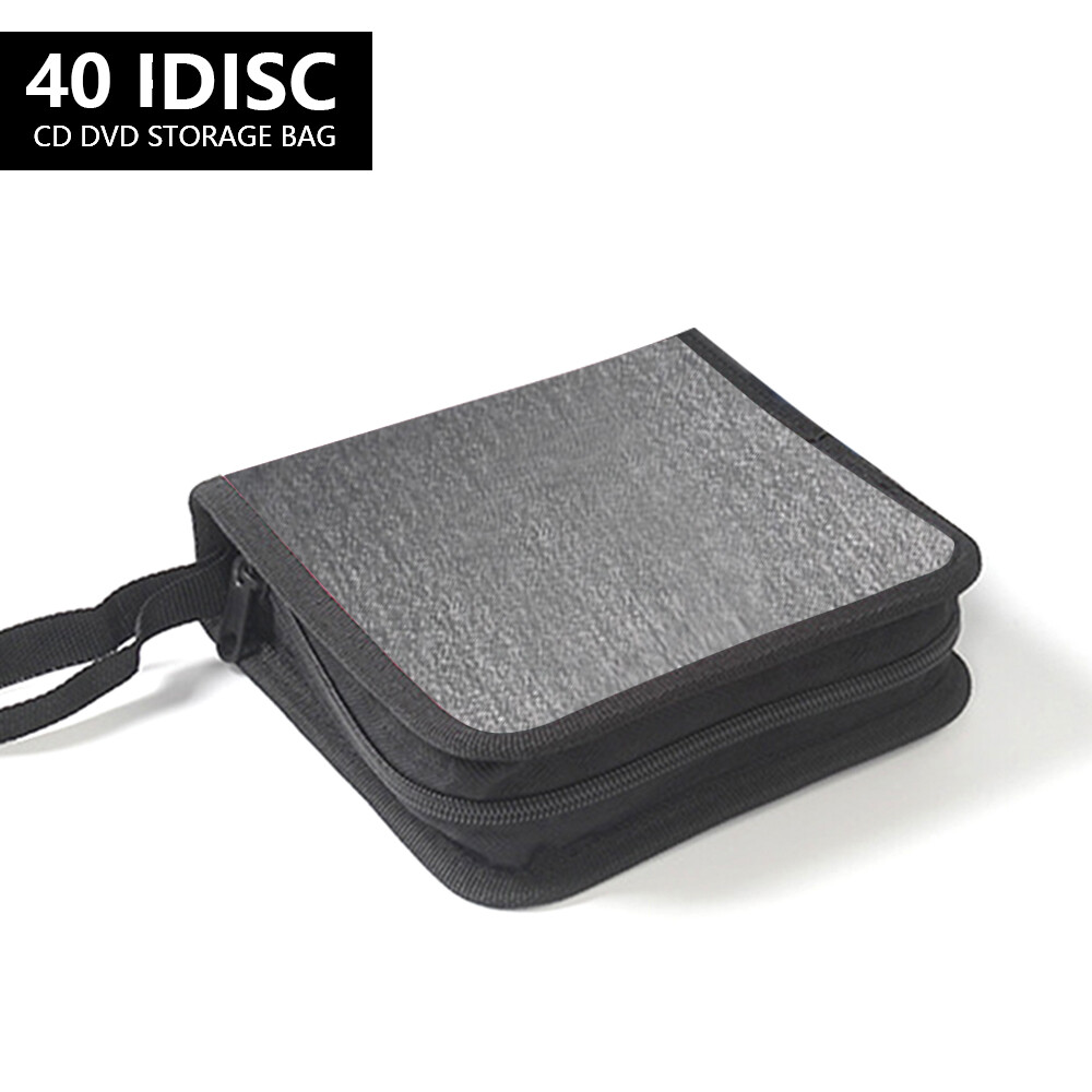 CD Case 40 Capacity CD/DVD Case Holders Wallet Nonwoven Fabric DVD Disc Storage