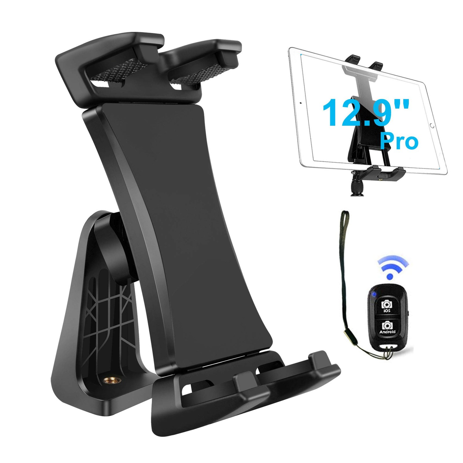 IPad Tablet Tripod Mount Adapter 360 Degree Rotatable Universal Clamp Holder …
