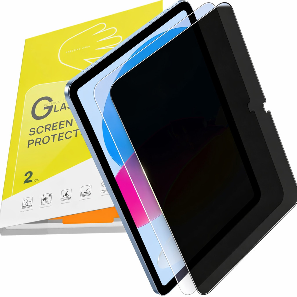 2x Clear / Privacy Tempered Glass Screen Protector For iPad A16 11th 10th Gen