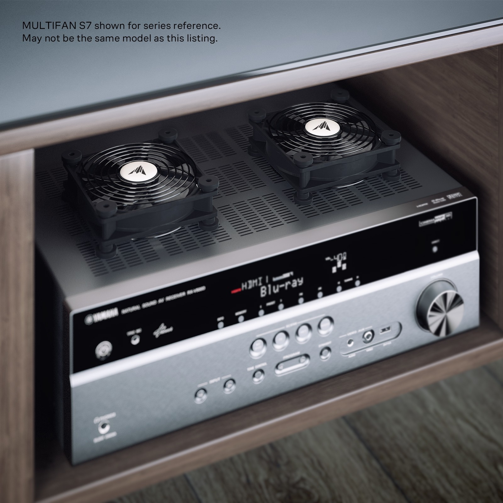 MULTIFAN S5, Quiet Dual 80mm USB Cooling Fan for Receiver DVR Computer Cabinets