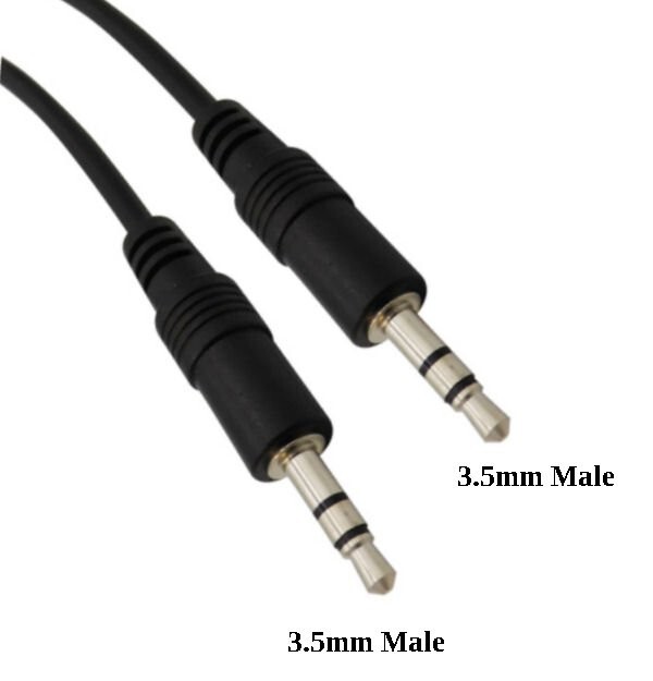 100 PCS 6Ft 3.5mm Stereo Audio Cable Male to Male Headphone Laptop Aux MP3 1/8″