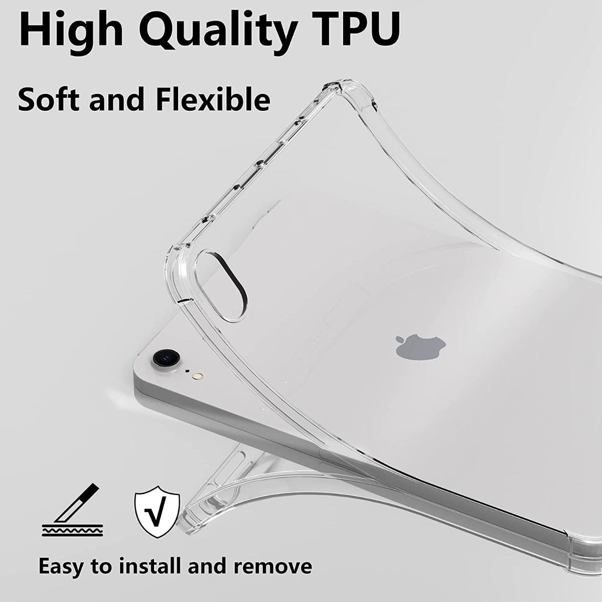 Clear Shockproof Soft TPU Case For Apple iPad Air 4th 5th Generation 10.9 inch