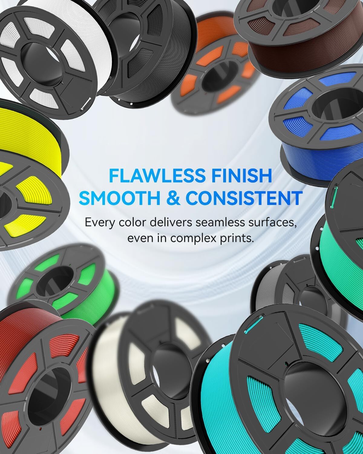 JAYO 5KG PLA+ Black Large Spool 11lbs 3D Printer Filament 1.75mm Low Shrinkage