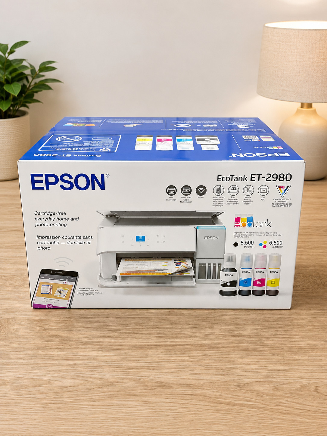Brand New in Box Epson EcoTank ET-2980 All-In-One Wireless Printer