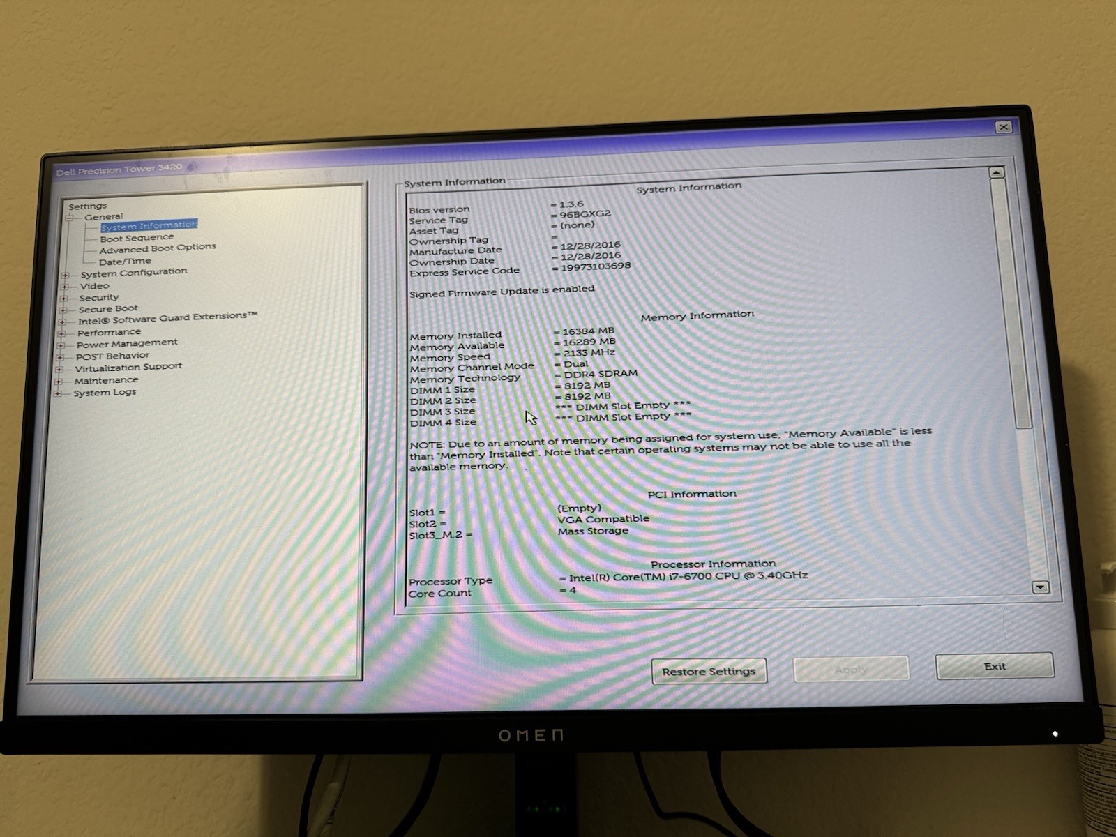Fully Loaded Dell Precision T3420 SFF – i7-6700 – 16GB DDR4 – 256GB SSD – NVIDIA