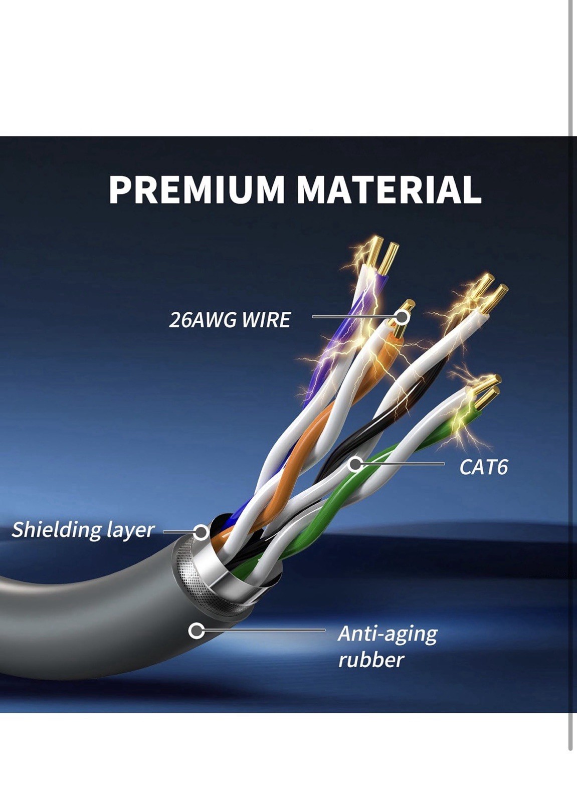 Starlink Cable 100FT Waterproof Extension – Grey