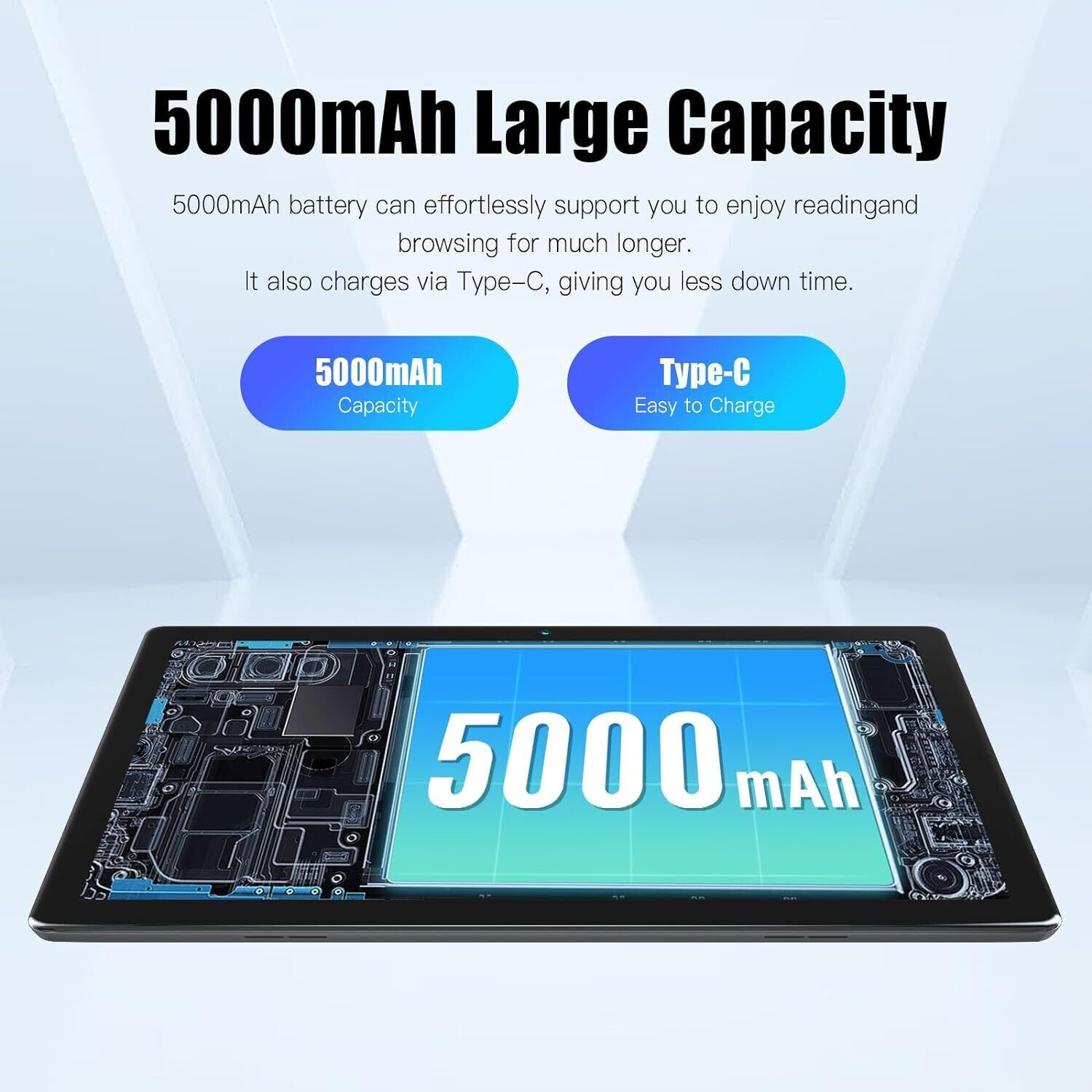 2025 Tablet 10 inch Android 13 Tablet 6+64GB 1280×800 IPS Touchscreen 5000mAh US
