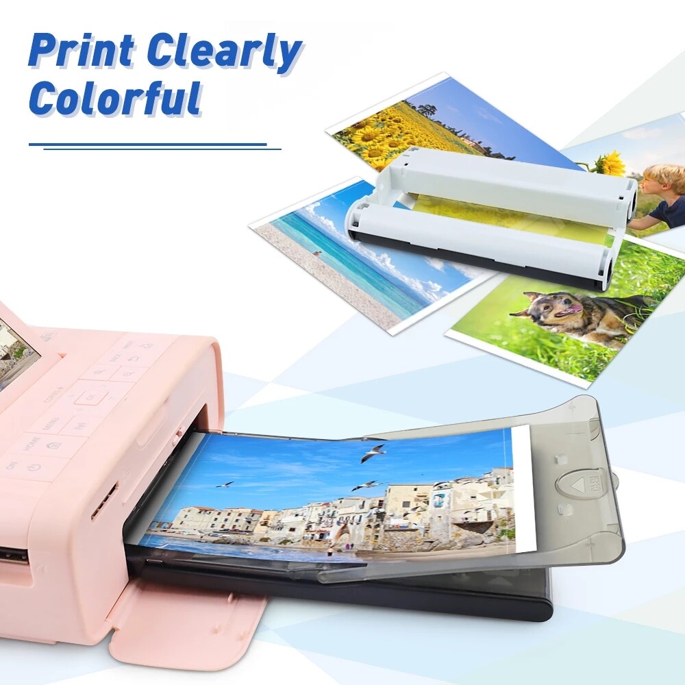 Canon Selphy CP1500 CP1300 CP1200 4×6 108 sheet Color Ink Paper Set KP-108IN lot